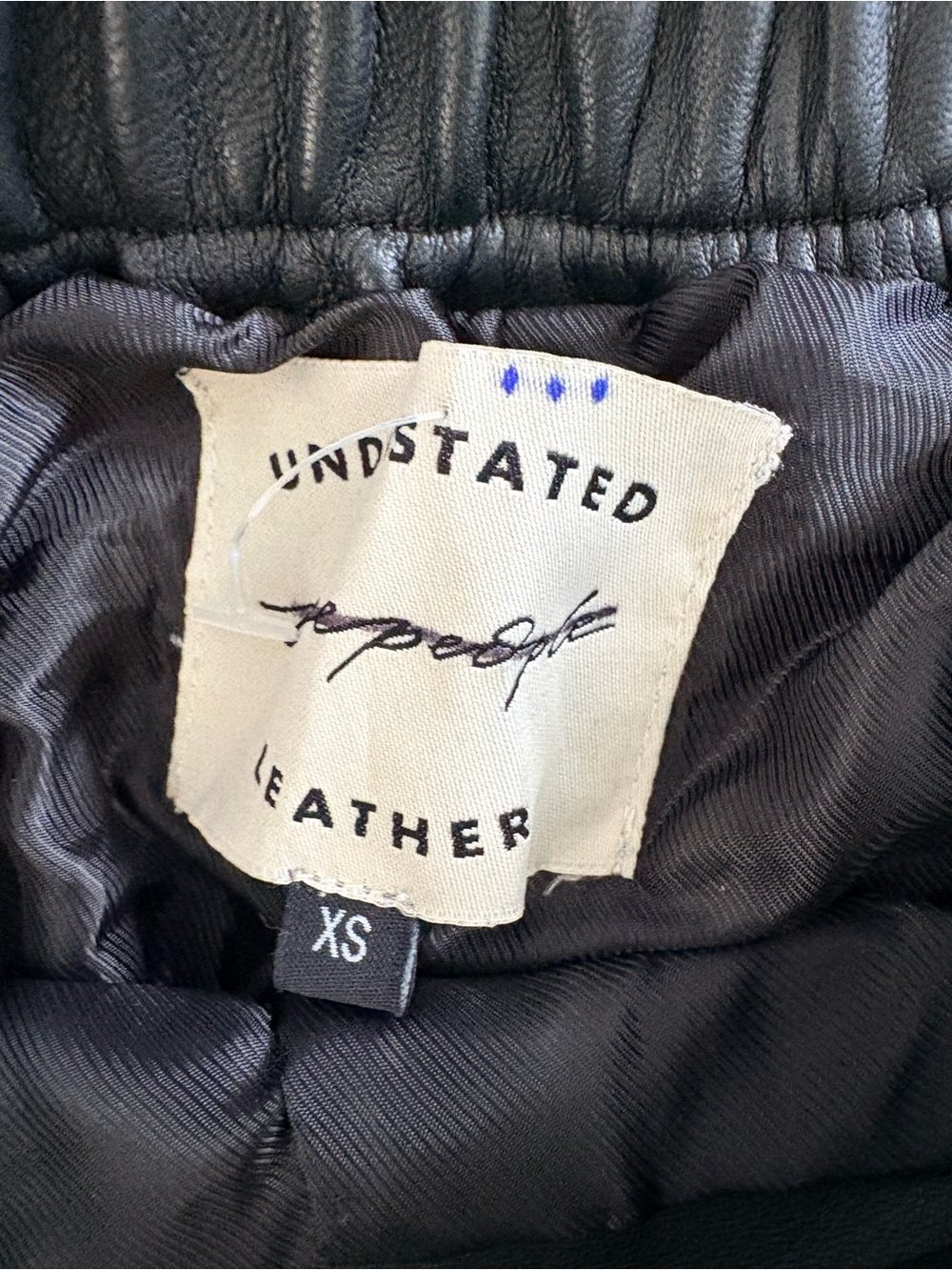 Free People X Understated Leather embroidered moto pants XS - Picture 5 of 6